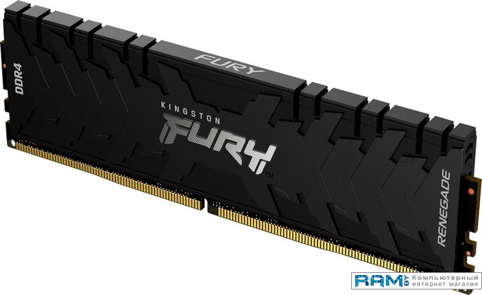 Kingston FURY Renegade 16GB DDR4 PC4-32000 KF440C19RB116 оперативная память kingston ddr4 16gb 2x8gb 4000 mhz fury renegade black rgb kf440c19rbak2 16