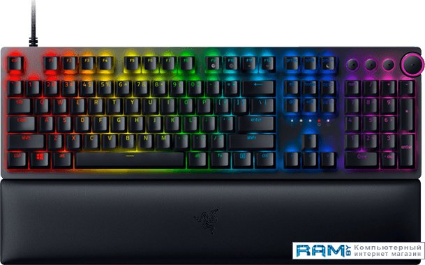 Razer Huntsman V2 Purple Switch клавиатура razer huntsman v2 purple switch russian layout gaming keyboard rz03 03931300 r3r1