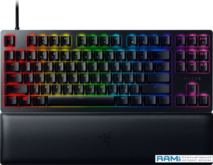 Razer Huntsman V2 TKL Purple Switch клавиатура razer huntsman v2 purple switch russian layout gaming keyboard rz03 03931300 r3r1