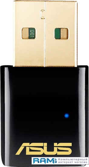 ASUS USB-AC51 asus usb ax56 wi fi 802 11ax 567 1201 mbps usb 3 0 adapter внешняя антенна 90ig06h0 mo0r00