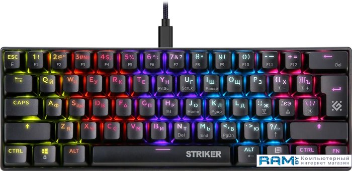 Defender Striker GK-380L клавиатура defender striker gk 380l 45380