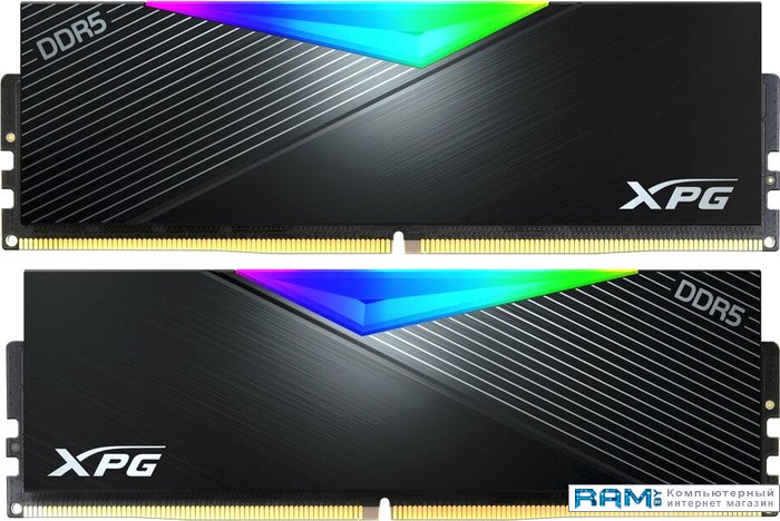 A-Data XPG Lancer RGB 2x16GB DDR5 PC5-41600 AX5U5200C3816G-DCLARBK a data xpg lancer 2x8 ddr5 5200 ax5u5200c388g dclabk