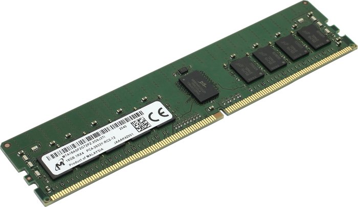 Micron 16GB DDR4 PC4-23400 MTA18ASF2G72PZ-2G9J3 ssd micron 9300 pro 7 68tb mtfdhal7t6tdp 1at1zabyy
