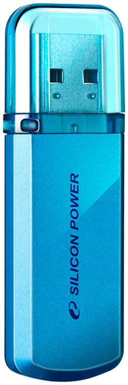 USB Flash Silicon-Power Helios 101 Blue 64GB SP064GBUF2101V1B usb flash silicon power blaze b05 blue 16gb sp016gbuf3b05v1d