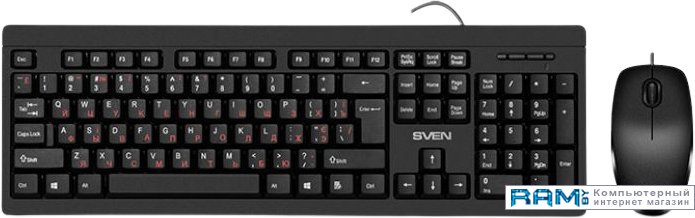 SVEN KB-S320C проводная клавиатура sven standard 301 gray sv 03100303pu