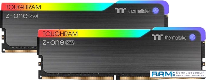 Thermaltake ToughRam Z-One RGB 2x8GB DDR4 PC4-32000 R019D408GX2-4000C19A thermaltake toughram rc 2x8gb ddr4 pc4 32000 ra24d408gx2 4000c19a