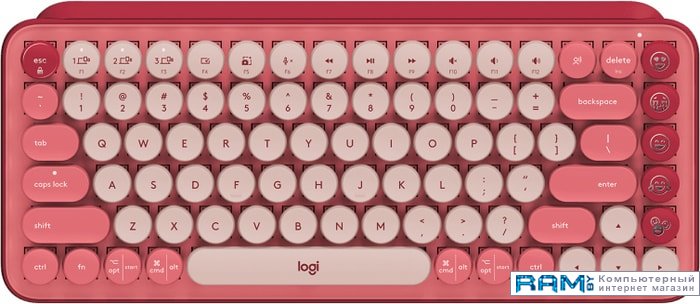 Logitech Pop Keys Heartbreaker беспроводная клавиатура logitech pop keys heartbreaker pink red 920 010718