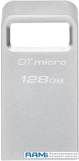USB Flash Kingston DataTraveler Micro USB 3.2 Gen 1 128GB флеш диск kingston 128gb datatraveler micro 3 1 dtmc3 128gb usb3 1 серебристый