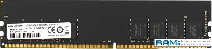 Hikvision 16 DDR4 3200  HKED4161CAB2F1ZB116G exegate value 8 ddr4 3200 ex293813rus