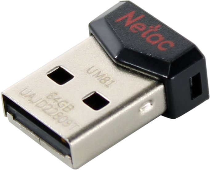 USB Flash Netac UM81 64GB NT03UM81N-064G-20BK usb flash drive 64gb netac um2 usb2 0 nt03um2n 064g 20bk
