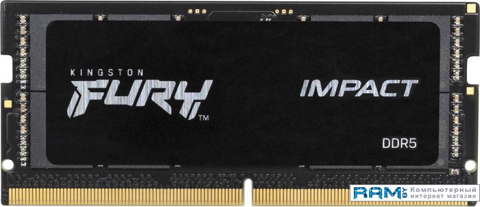 Kingston FURY Impact 16GB DDR5 4800  KF548S38IB-16 оперативная память kingston so dimm ddr5 16gb 4800mhz fury impact kf548s38ib 16