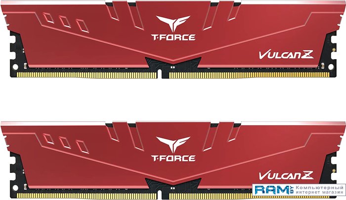 Team T-Force Vulcan Z 2x16 DDR4 3600  TLZRD432G3600HC18JDC01 geil evo potenza 16 ddr4 3600 gpr416gb3600c18bsc