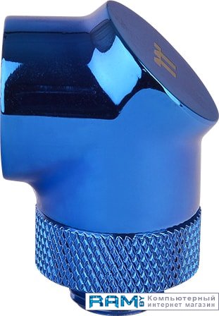 Thermaltake Pacific G14 90 Degree Adapter Blue CL-W052-CU00BU-A thermaltake pacific g14 90 degree adapter blue cl w052 cu00bu a