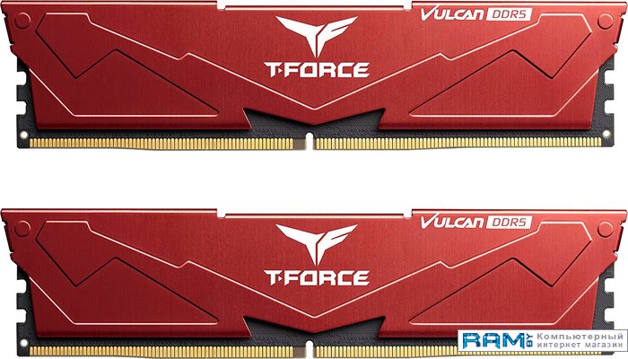 Team T-Force Vulcan 2x16 DDR5 5600  FLRD532G5600HC36BDC01 team t force delta rgb 2x16 ddr5 7600 ff3d532g7600hc36ddc01