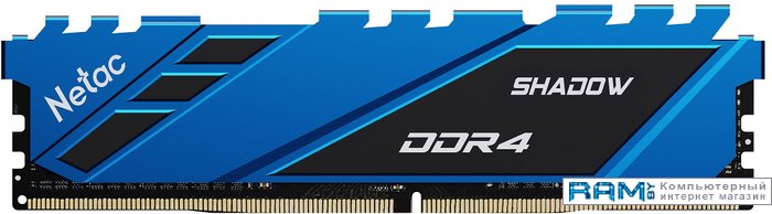 Netac Shadow 16 DDR4 3200  NTSDD4P32SP-16B оперативная память netac ddr4 16gb 3200mhz shadow blue ntsdd4p32sp 16b