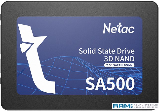 SSD Netac SA500 1TB NT01SA500-1T0-S3X накопитель ssd netac 1tb nt01sa500 1t0 s3x