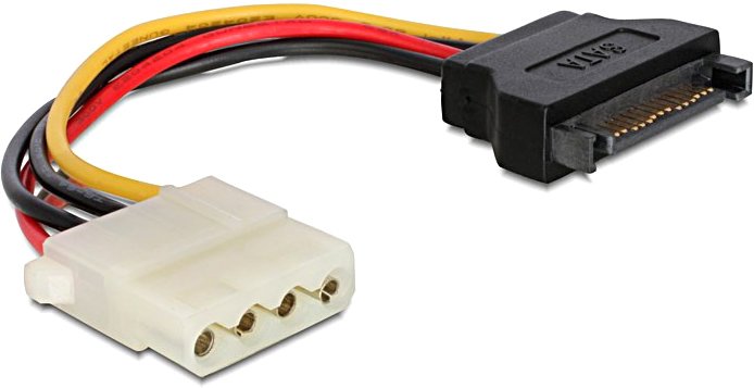 Cablexpert CC-SATA-PS-M адаптер vcom sata 7 15 pin sata 7 pin molex m m 0 45м red vhc7702