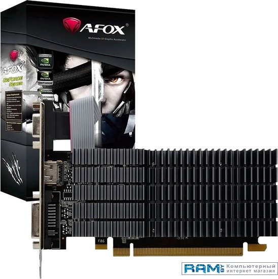 AFOX GeForce GT 210 512MB GDDR3 AF210-512D3L3-V2 видеокарта afox geforce g210 520mhz pci e 512mb 800mhz 64 bit vga dvi hdmi af210 512d3l3 v2