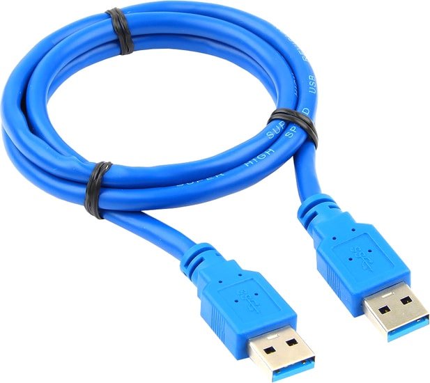 Cablexpert USB Type-A - USB Type-A CCP-USB3-AMAM-6 1.8 дата кабель usams u13 usb type c smart power off синий sj341usb03