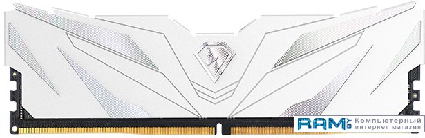 Netac Shadow II White 16 DDR5 4800  NTSWD5P48SP-16W оперативная память для компьютера netac shadow ii dimm 8gb ddr5 4800 mhz ntswd5p48sp 08w ntswd5p48sp 08w