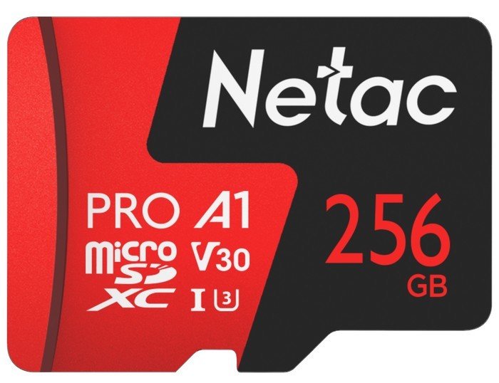 netac p500 extreme pro 256gb nt02p500pro 256g s Netac MicroSDXC 256GB V30A1C10 Netac P500 Extreme Pro