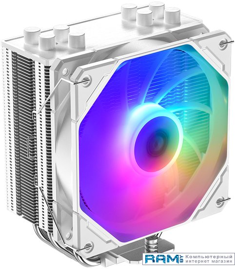 ID-Cooling SE-224-XTS ARGB White кулер для процессора id cooling is 55 argb white 4 pin 125w pwm lga1700 1200 115x am4 am5 low profile screws