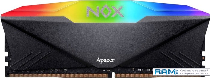 Apacer NOX RGB 8 DDR4 3200  AH4U08G32C28YNBAA-1 apacer nox rgb 8 ddr4 3200 ah4u08g32c28ynbaa 1