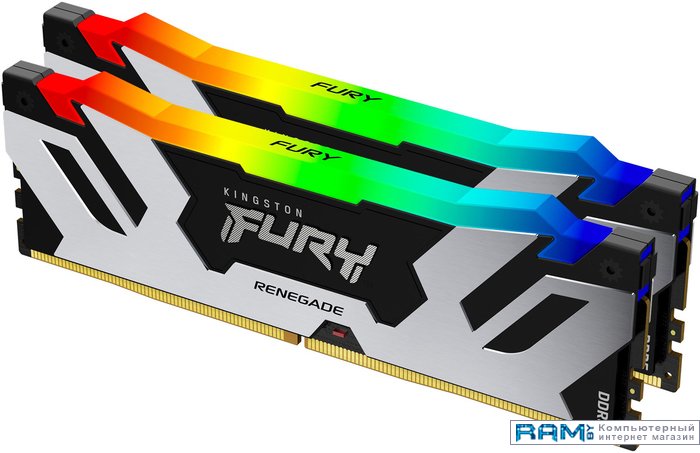 Kingston FURY Renegade RGB 2x16 DDR5 6000 KF560C32RSAK2-32 kingston fury renegade 32 ddr5 6000 kf560c32rs 32