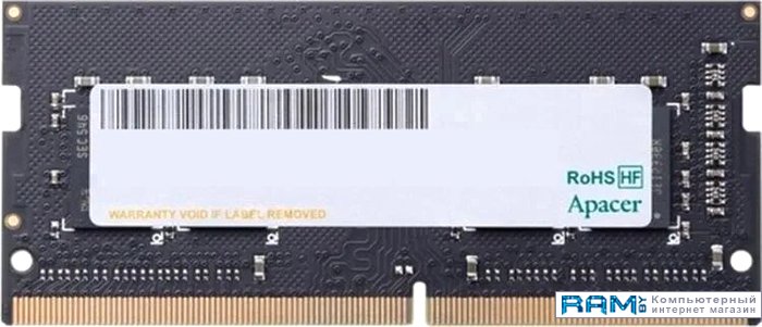 Apacer 16GB DDR4 SODIMM PC4-21300 ES.16G2V.GNH apacer 16gb ddr4 sodimm pc4 21300 as16ggb26cqybgh