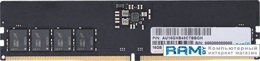Apacer 16 DDR5 4800 AU16GHB48CTBBGH netac shadow ii white 16 ddr5 4800 ntswd5p48sp 16w