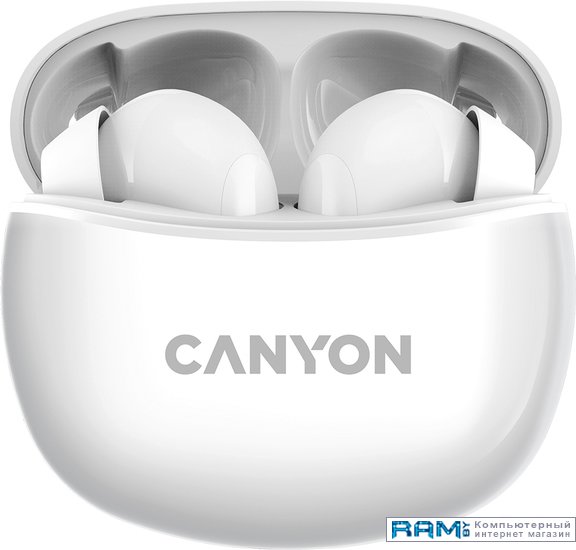 Canyon CNS-TWS5W беспроводные наушники canyon tws 1 white