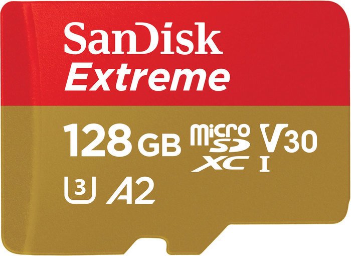 SanDisk Extreme microSDXC SDSQXAA-128G-GN6MN 128GB sandisk extreme pro sdxc sdsdxxd 128g gn4in 128gb