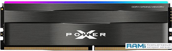 Silicon-Power Xpower Zenith RGB 8 DDR4 3200 SP008GXLZU320BSD silicon power xpower turbine rgb 2x16gb ddr4 pc4 25600 sp032gxlzu320bdb