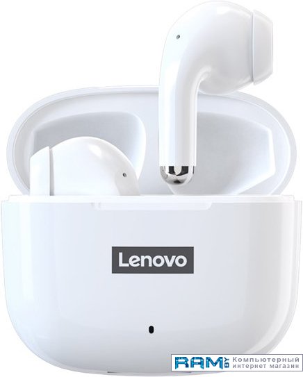 Lenovo LivePods LP40 наушники lenovo ht38 с микрофоном tws черные ptm7c02922