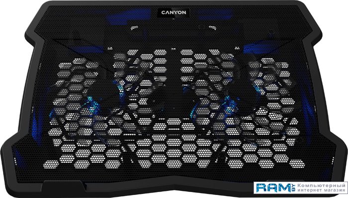 Canyon CNE-HNS03 подставка для ноутбука digma d ncp170 4 17 390x280x28 мм 2xusb 4x 70 125мм fan 750г