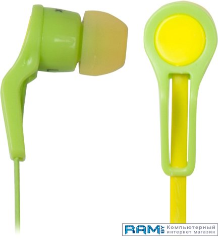Ritmix RH-014 Green-Yellow наушники onanoff buddyphones explore yellow 146407
