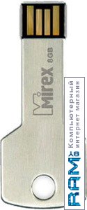 USB Flash Mirex CORNER KEY 8GB 13600-DVRCOK08 флешка mirex knight 64гб white 13600 fmukwh64