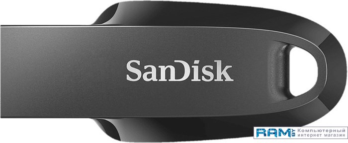 USB Flash SanDisk Ultra Curve 3.2 512GB флешка sandisk ultra fit 16 гб usb 3 1 чт до 130 мб с зап до 40 мб с черная