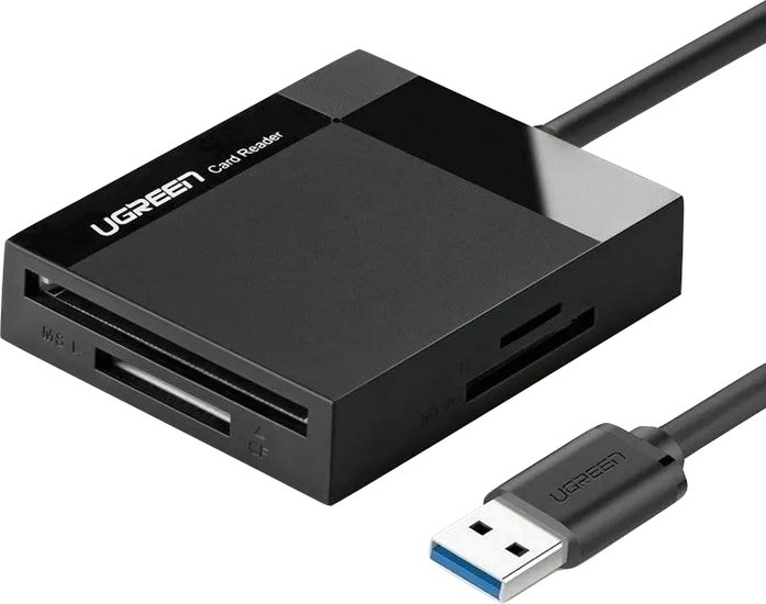 - Ugreen CR125 30333 карт ридер ugreen cr125 usb 3 0 all in one card reader 50cm grey 30333