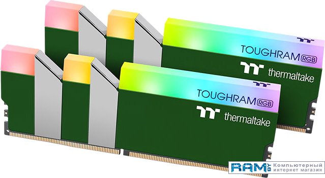 Thermaltake ToughRam RGB 2x8 DDR4 3600  RG28D408GX2-3600C18A thermaltake toughram z one rgb 2x8 ddr4 4400 r019d408gx2 4400c19a