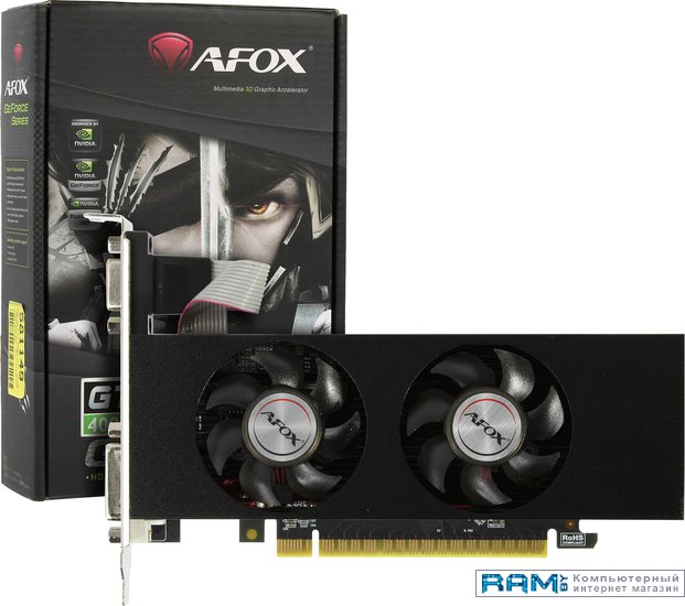 AFOX GeForce GTX 750 2GB AF750-2048D5L4-V2 видеокарта afox geforce gtx 750 1020mhz pci 3 0 2048mb 5000mhz 128 bit dvi d hdmi vga af750 2048d5l4 v2