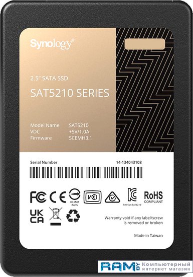 SSD Synology SAT5210 480GB SAT5210-480G ssd synology sat5210 960gb sat5210 960g