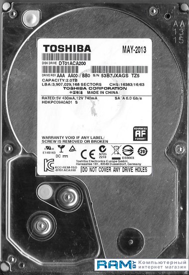 Toshiba HDKPC09A0A01 2TB