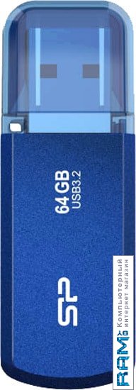 USB Flash Silicon-Power Helios 202 64GB кабель satechi type c 100w 2м синий st tcc2mb