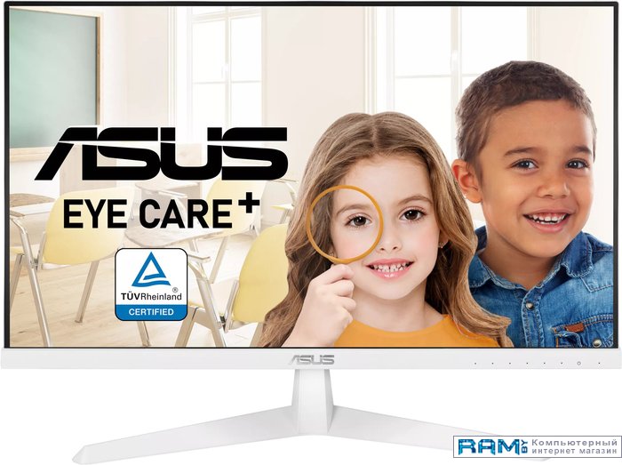 монитор asus gaming vy249he 90lm06a0 b01h70 ASUS Eye Care VY249HE-W