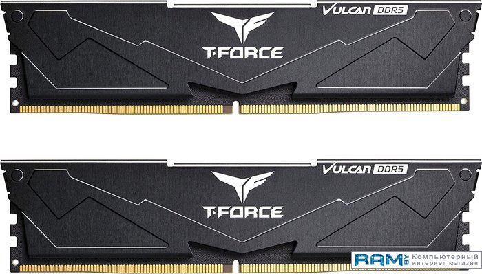 Team T-Force Vulcan 2x16 DDR5 6000  FLBD532G6000HC38ADC01 team t force delta rgb 2x16 ddr5 6400 ff3d532g6400hc32adc01