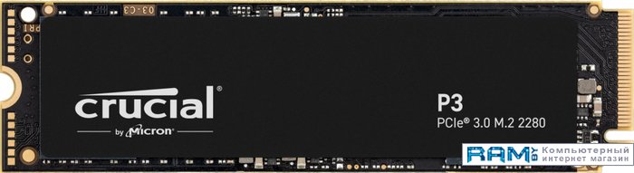 SSD Crucial P3 2TB CT2000P3SSD8 твердотельный накопитель crucial p3 2tb ct2000p3ssd8