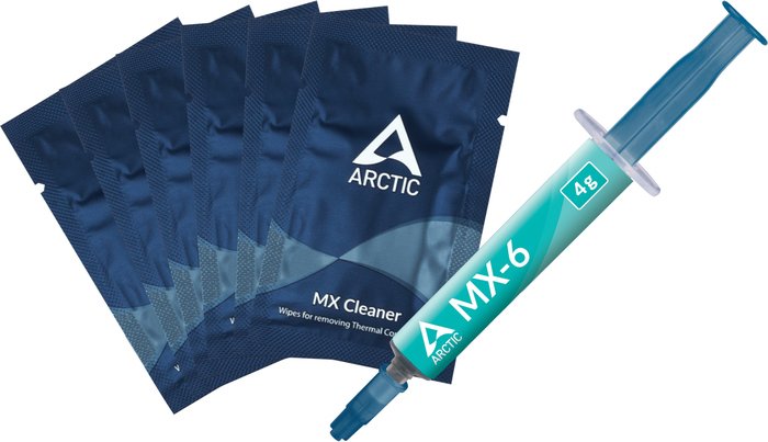 Arctic MX-6 MX Cleaner ACTCP00084A 4 arctic thermal pad actpd00013a 120x20x1 2