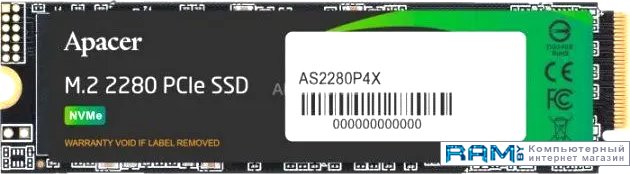 SSD Apacer AS2280P4X 1TB AP1TBAS2280P4X-1 apacer 8gb ddr3 pc3 12800 au08gfa60catbgc