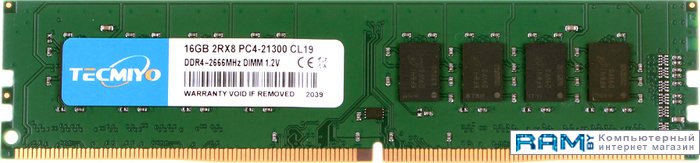 Tecmiyo 16 DDR4 2666  16G2RPC4-21300U netac shadow ii white 8 ddr4 2666 ntswd4p26sp 08w
